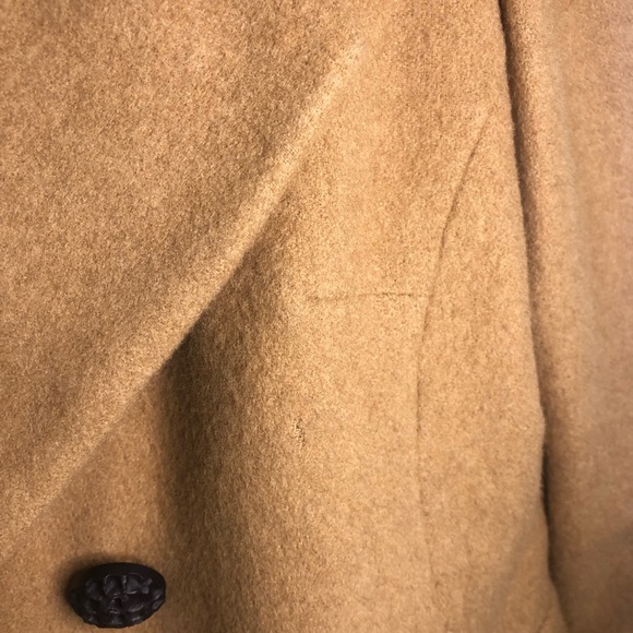 GUC Vintage Jack Feit camel wool 3/4 sleeve blazer size small - Picture 7 of 7